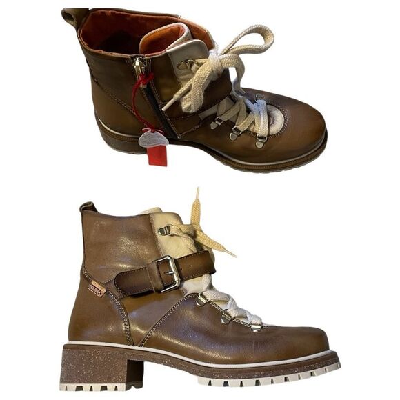 Pikolinos Aspe Lace Up Boots in Olive - Picture 12 of 13